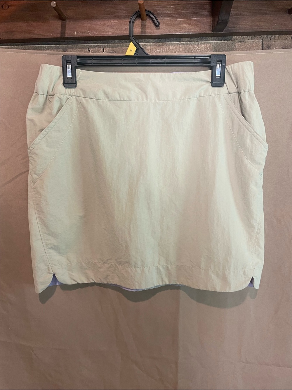 Columbia Light Beige Casual Skirt with Pockets, waterproof